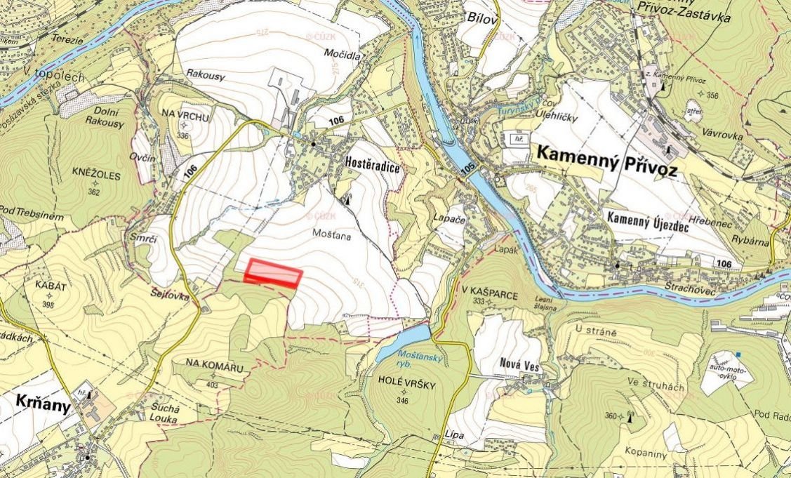 Zemědělská půda, prodej, Hostěradice, Kamenný Přívoz, Praha 