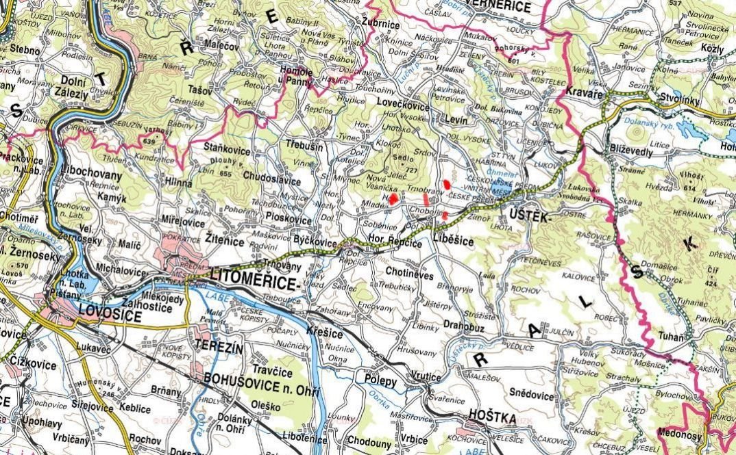 Zemědělská půda, prodej, Horní Chobolice, Liběšice, Litoměři