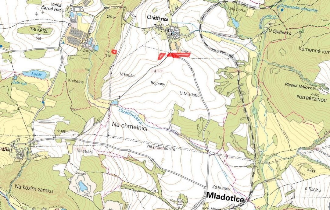 Zemědělská půda, prodej, Chrášťovice, Mladotice, Plzeň sever