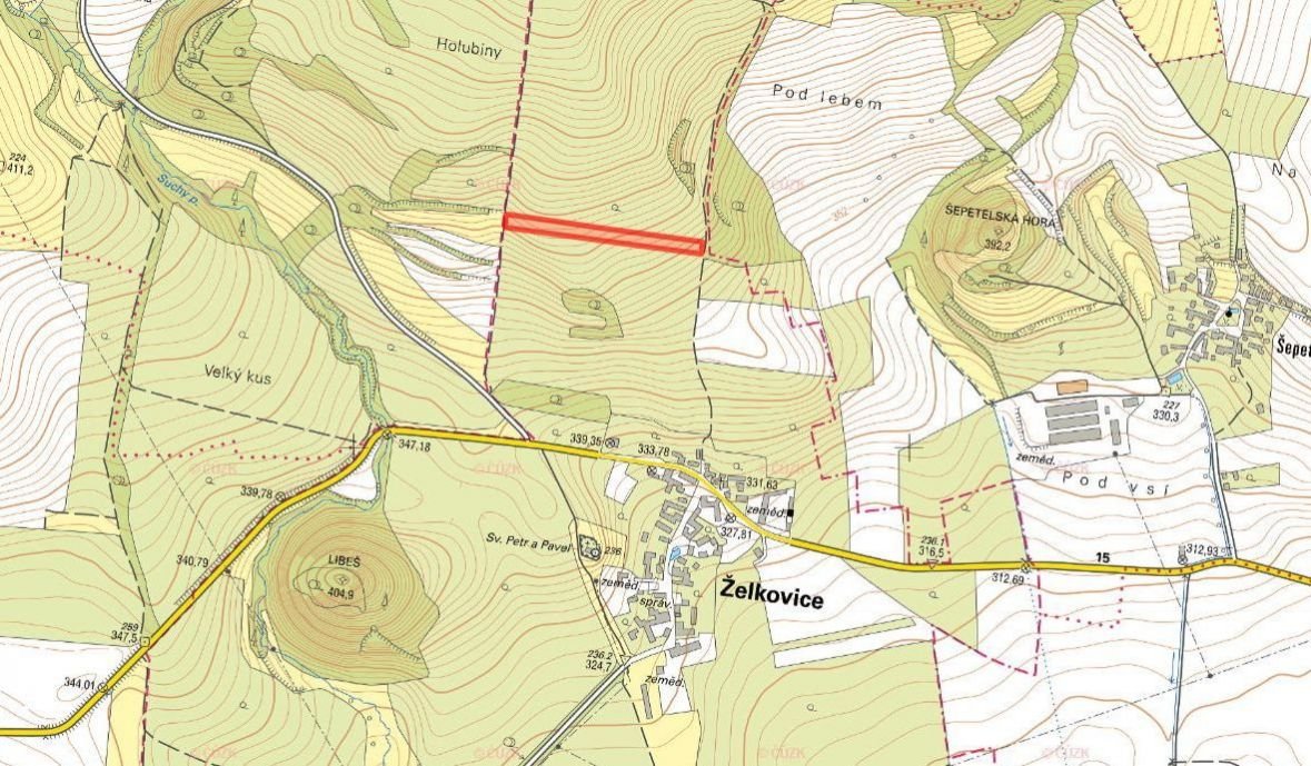 Zemědělská půda, prodej, Želkovice, Louny