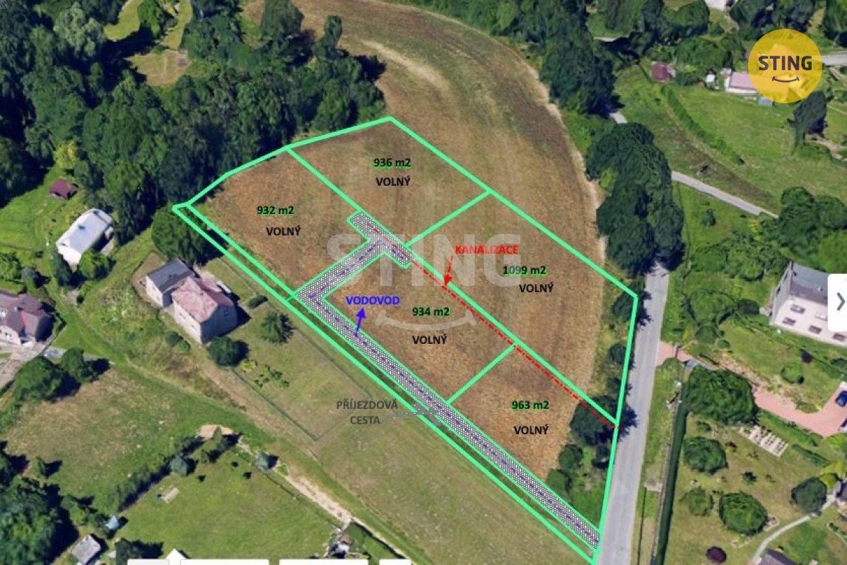 Prodej stavebního pozemku o výměře 1099 m2, obec Boh, 136254