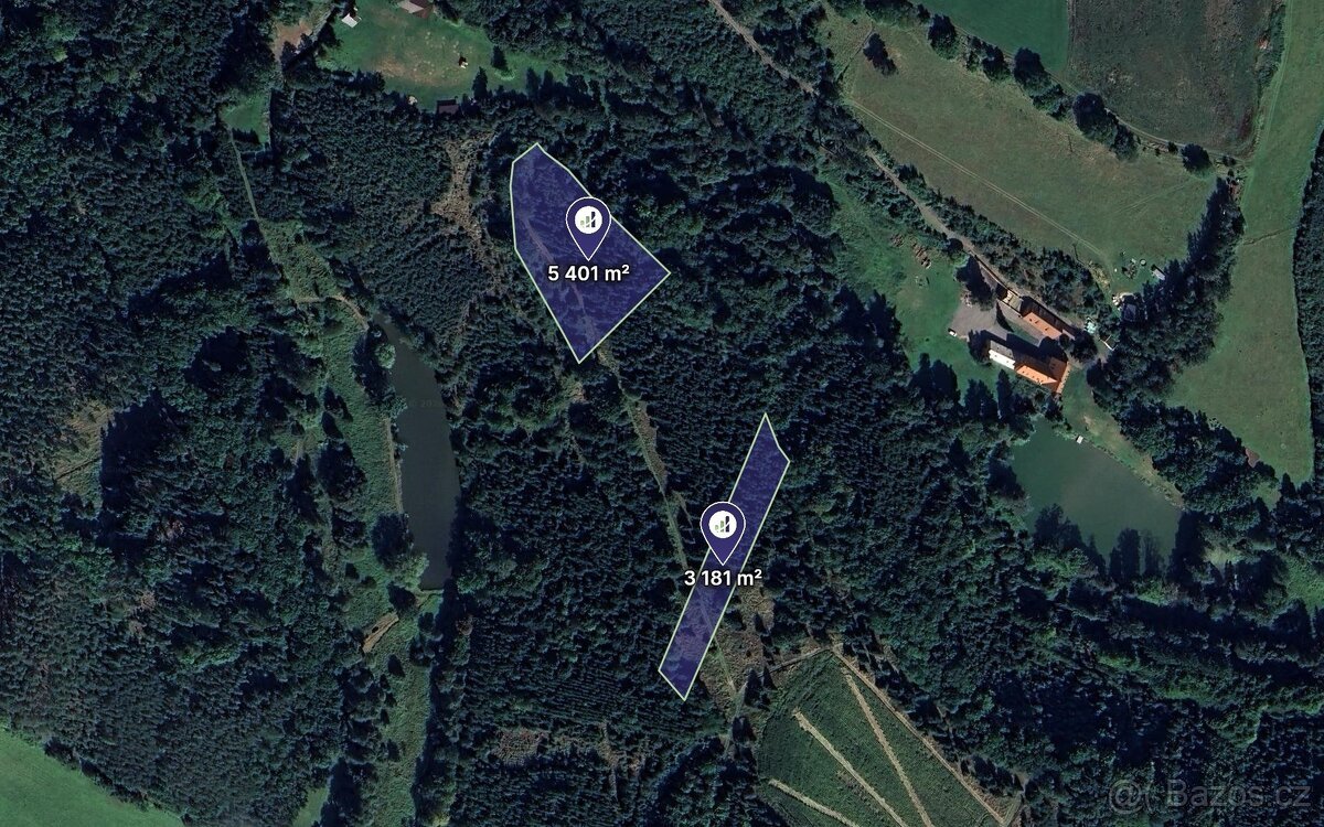 Prodej podílu 1/2 pole 4 291 m², Zásmuky
