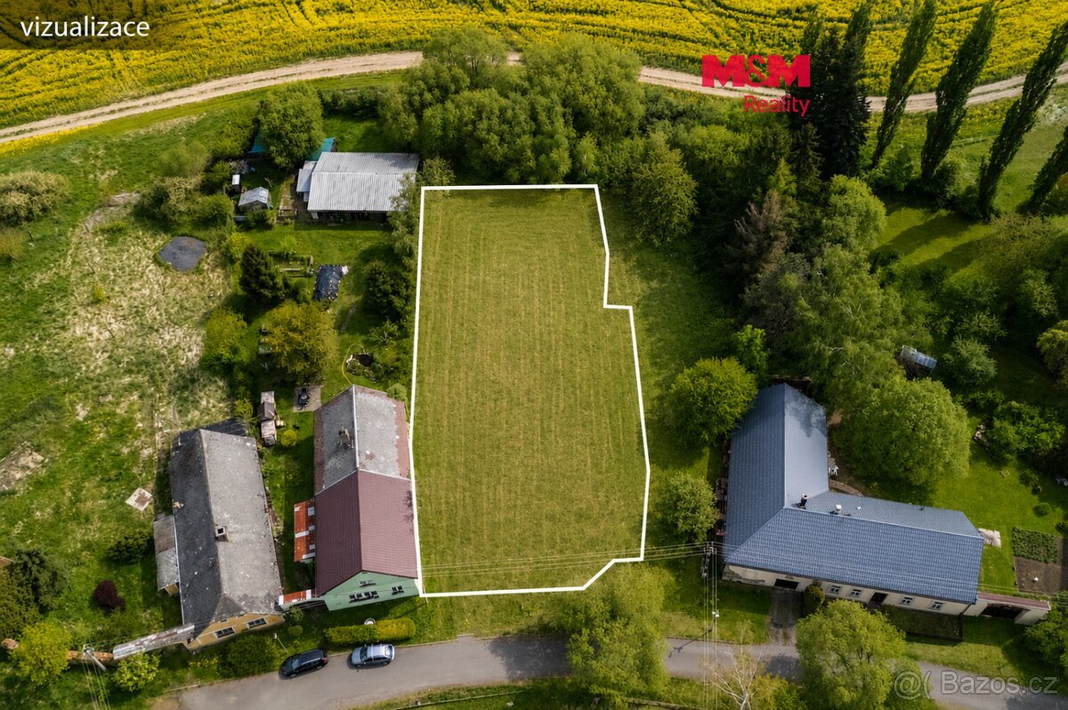 Prodej pozemku k bydlení, 1458 m², Bor