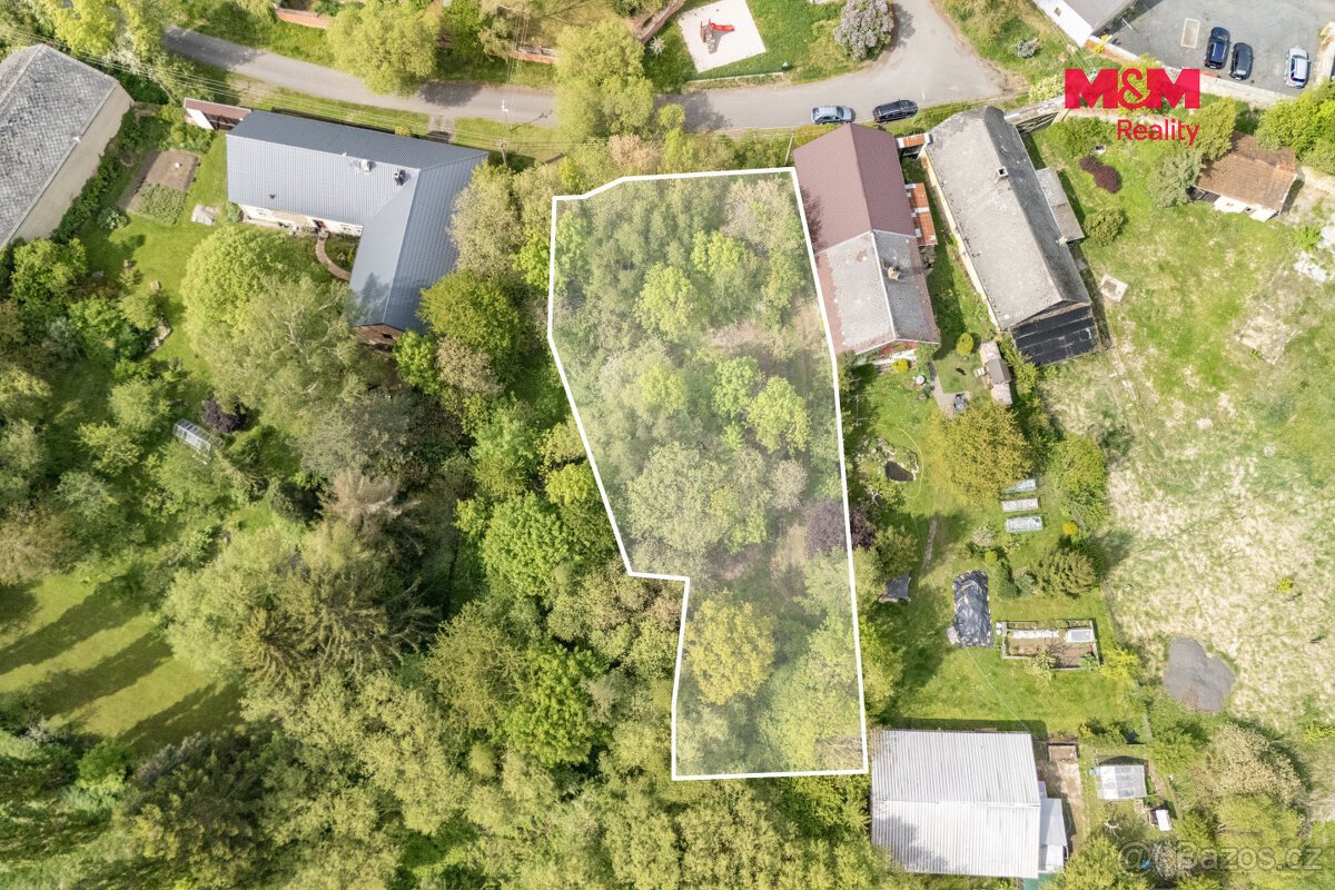 Prodej pozemku k bydlení, 1458 m², Bor