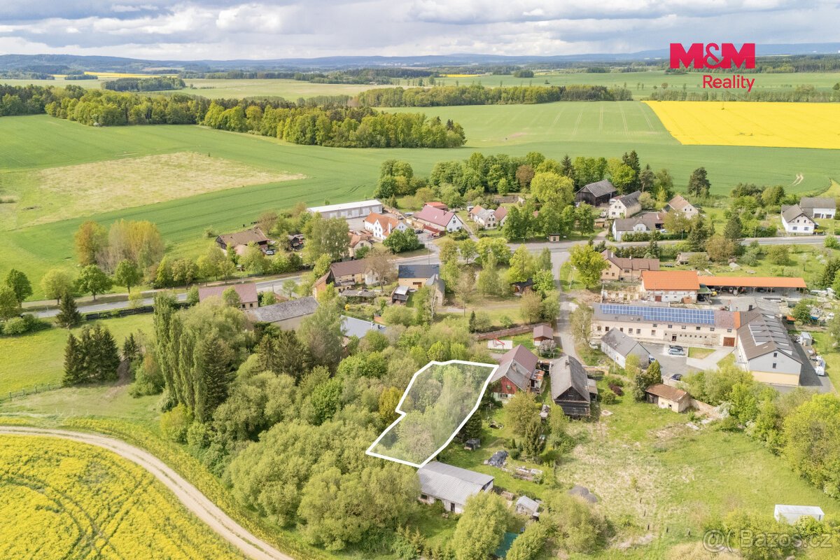 Prodej pozemku k bydlení, 1458 m², Bor
