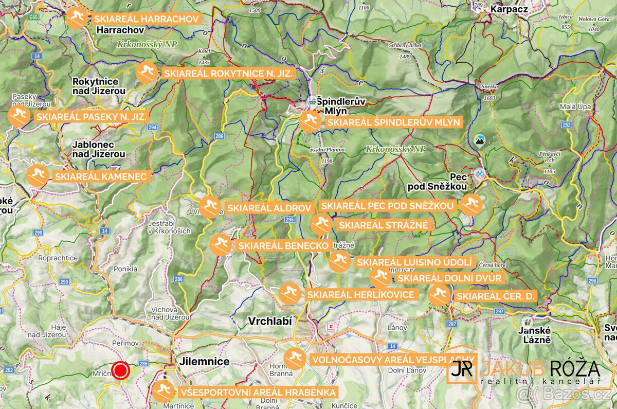 Prodej stavebního pozemku 1.989 m2 Mříčná