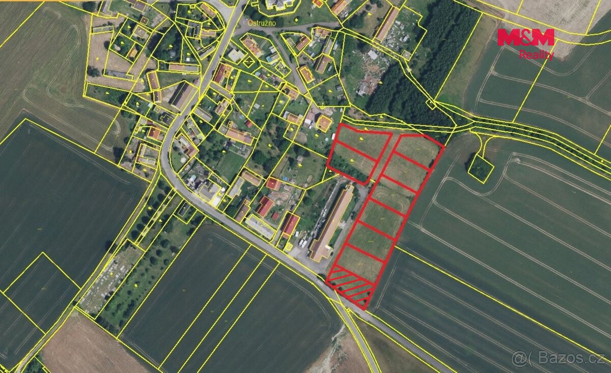 Prodej pozemku k bydlení, 1203 m², Ostružno