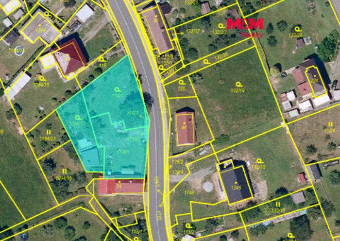 Prodej pozemku k bydlení, 1319 m², Seč, ul. Čáslavská