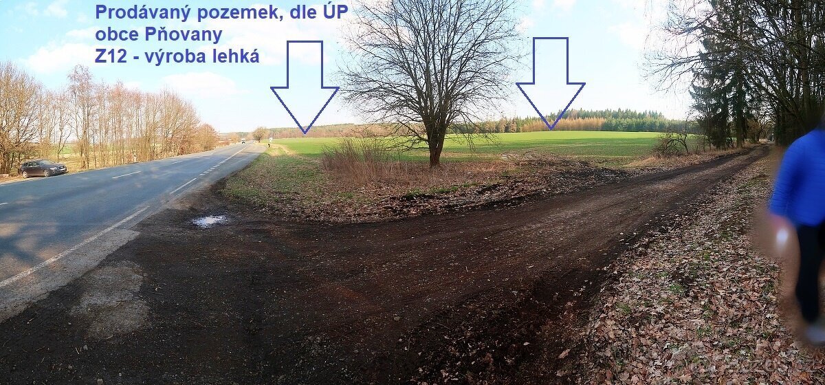 Prodej PRŮMYSLOVÉHO pozemku 76.524 m2, PŇOVANY (Plzeň)