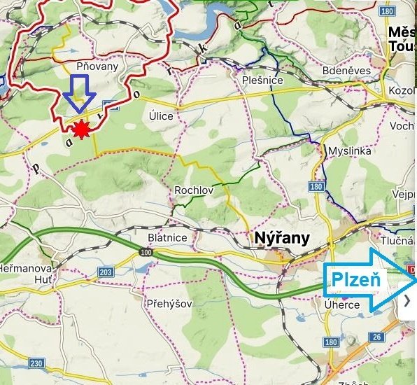 Prodej PRŮMYSLOVÉHO pozemku 76.524 m2, PŇOVANY (Plzeň)