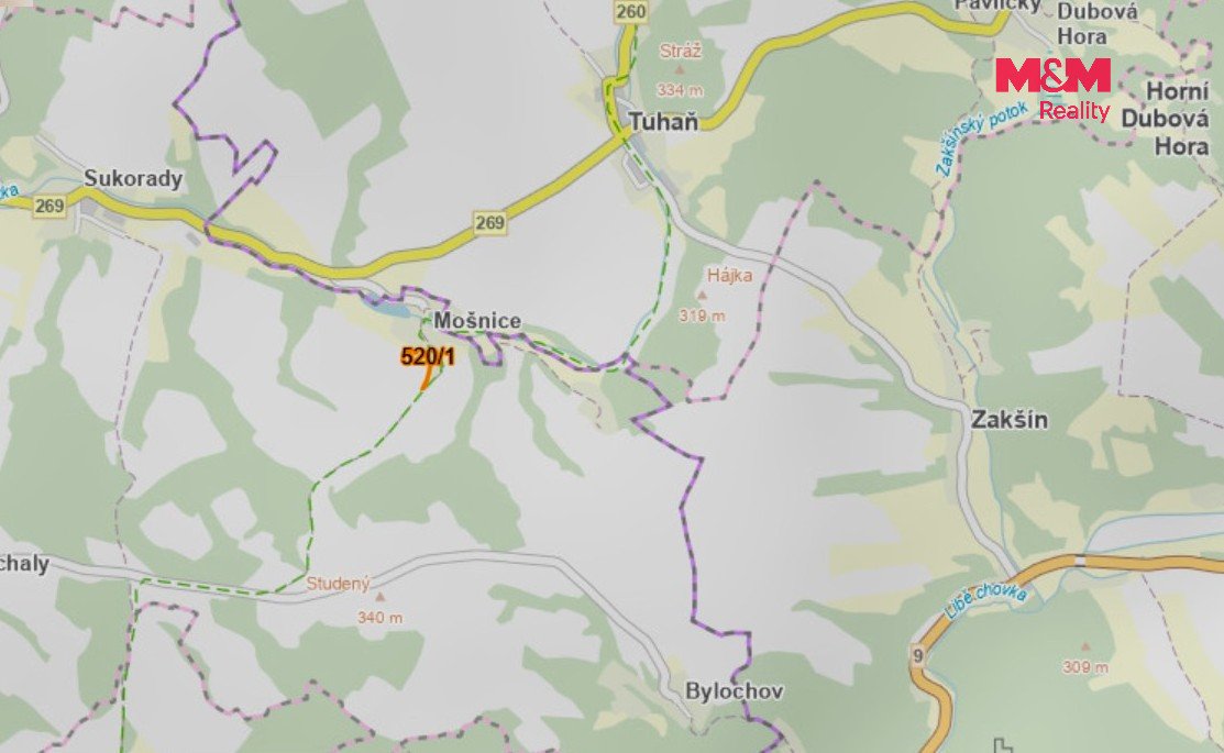 Prodej louky, 734 m², Snědovice-Mošnice