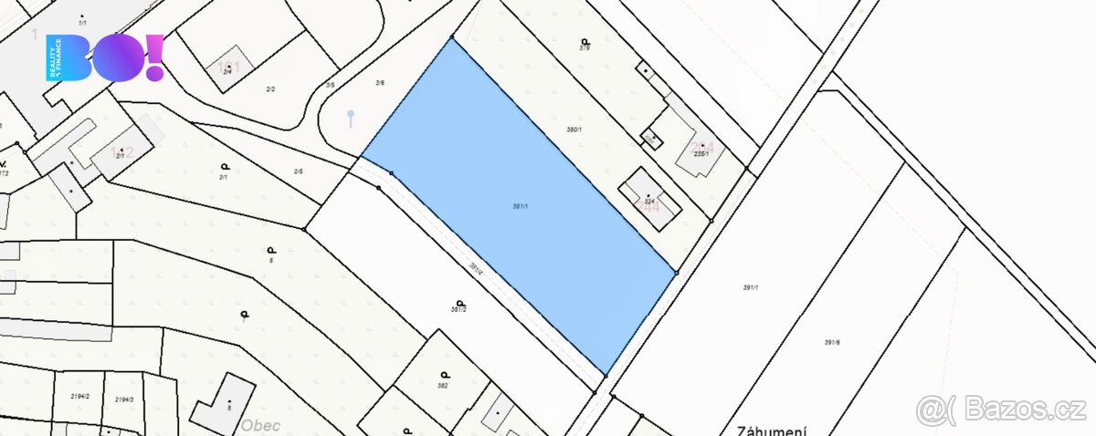 Prodej stavebního pozemku 4329 m², Kyselovice