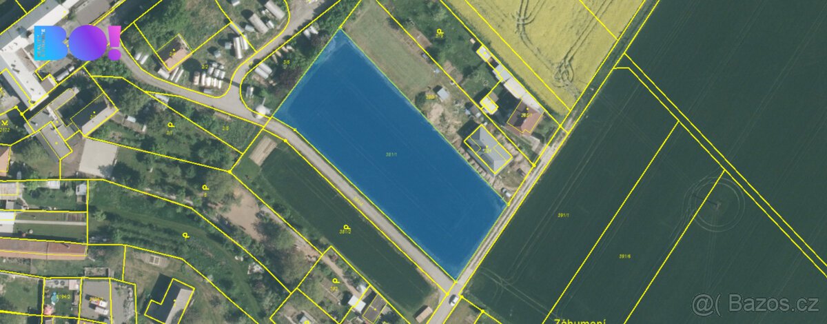 Prodej stavebního pozemku 4329 m², Kyselovice
