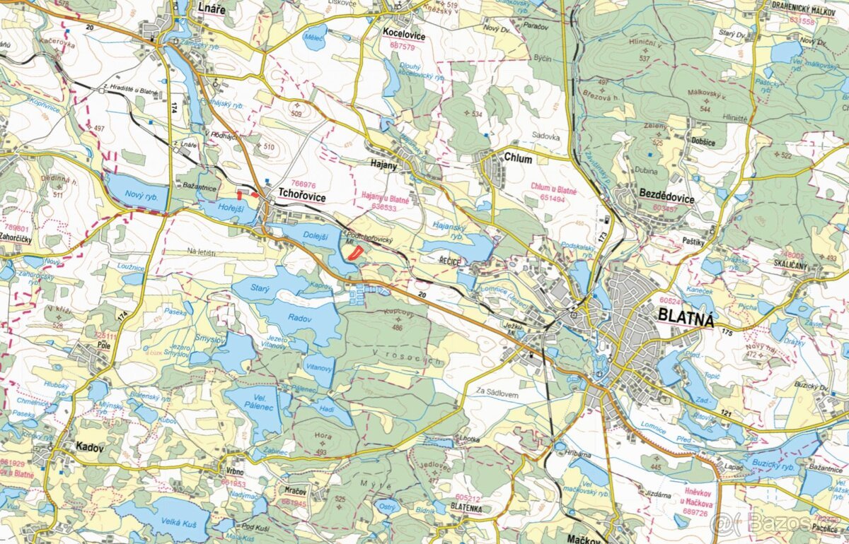 Louka, prodej, Tchořovice, Strakonice