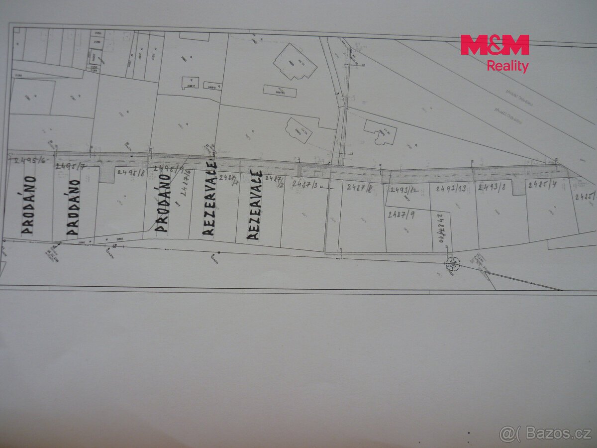 Prodej pozemku k bydlení, 1080 m2,v Černovicích