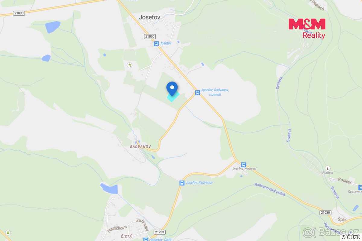 Prodej pozemku k bydlení, 8674 m², Josefov