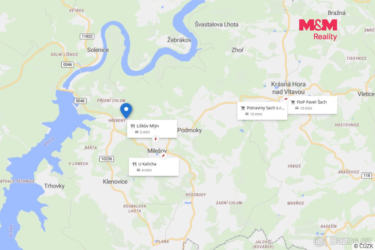 Prodej pozemku, 1512 m², Milešov