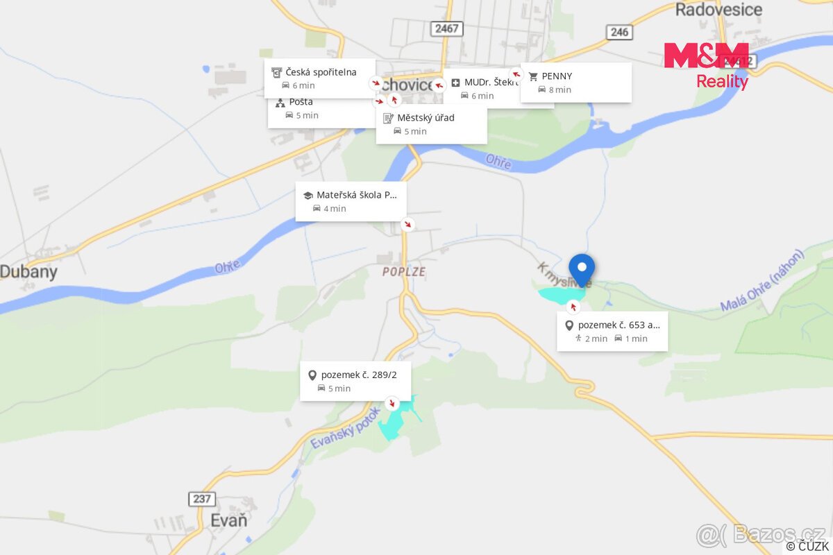 Prodej souboru lesních pozemků, Poplze u Libochovic
