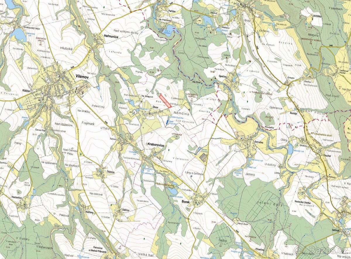 Zemědělská půda, prodej, Úhrov, Kraborovice, Havlíčkův Brod