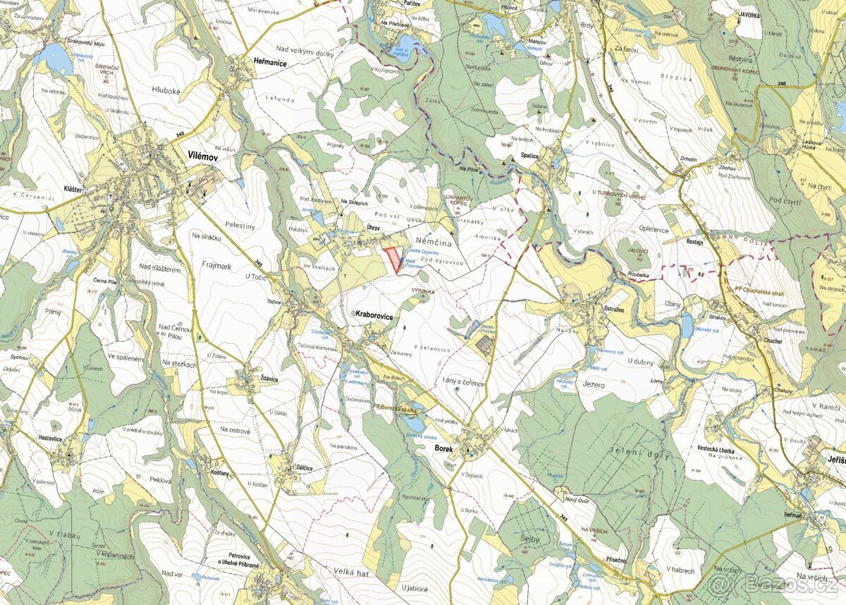 Zemědělská půda, prodej, Úhrov, Kraborovice, Havlíčkův Brod