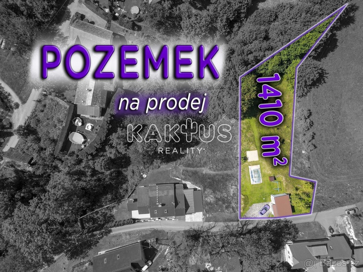 Stavební pozemek 1 400 m² – Blahutovice, okr. Nový Jičín