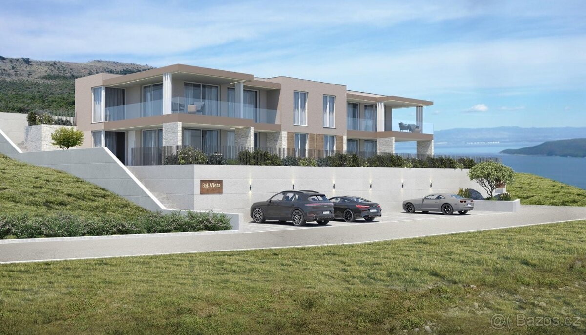 Chorvatsko-Stavebný pozemok s projektom na 4 apartmány
