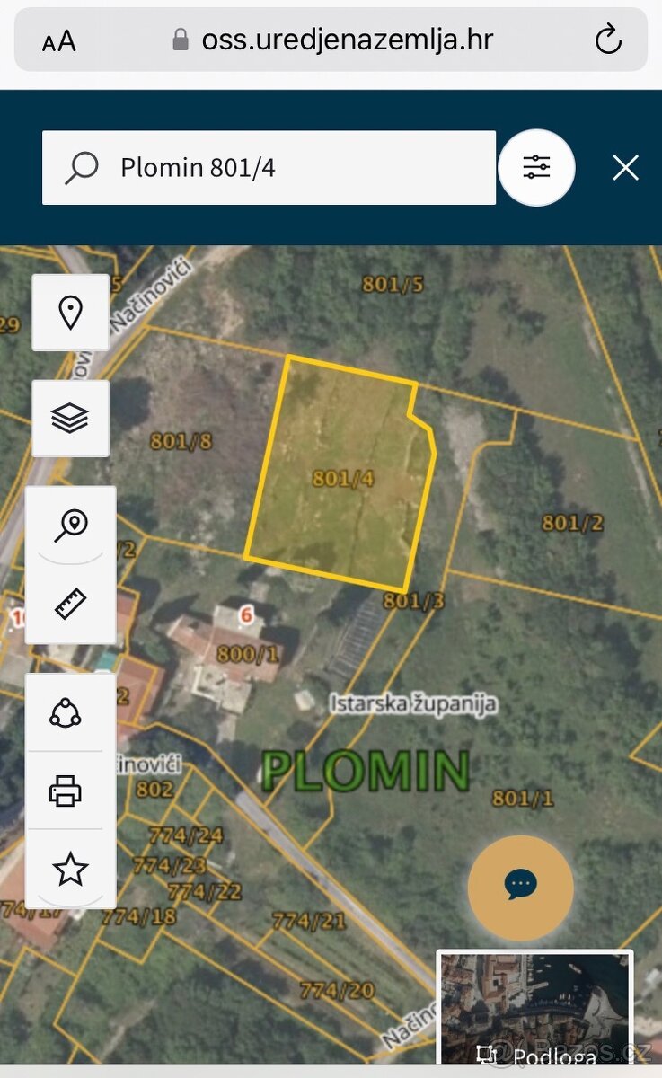 Chorvatsko-Stavebný pozemok s projektom na 4 apartmány
