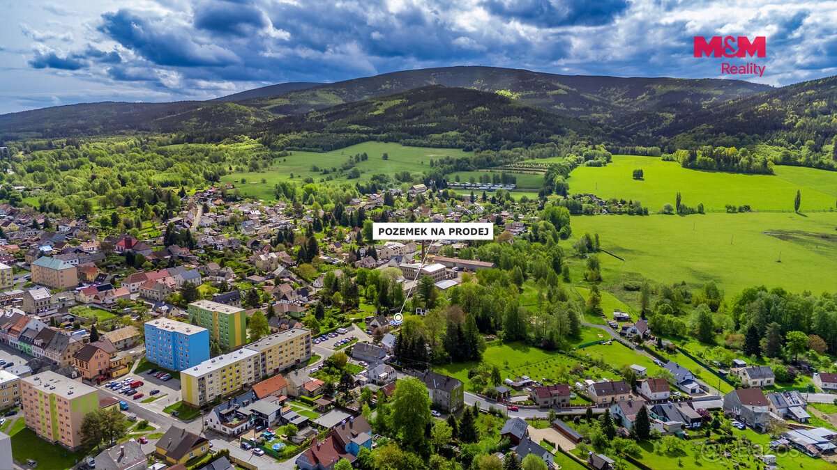 Prodej pozemku k bydlení, 1036 m², Nové Město pod Smrkem