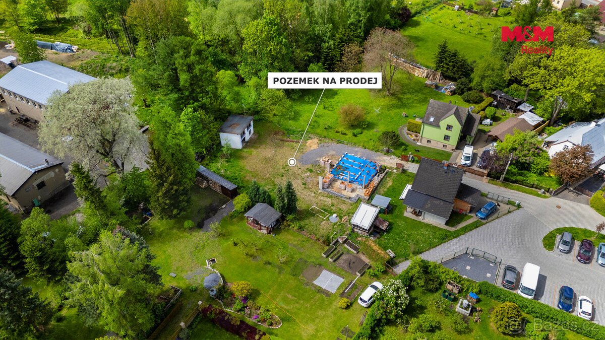 Prodej pozemku k bydlení, 1036 m², Nové Město pod Smrkem