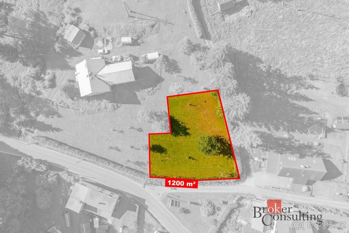 Prodej, pozemky/bydlení, 1200 m2, Bílý Potok , Liberec [ID 8