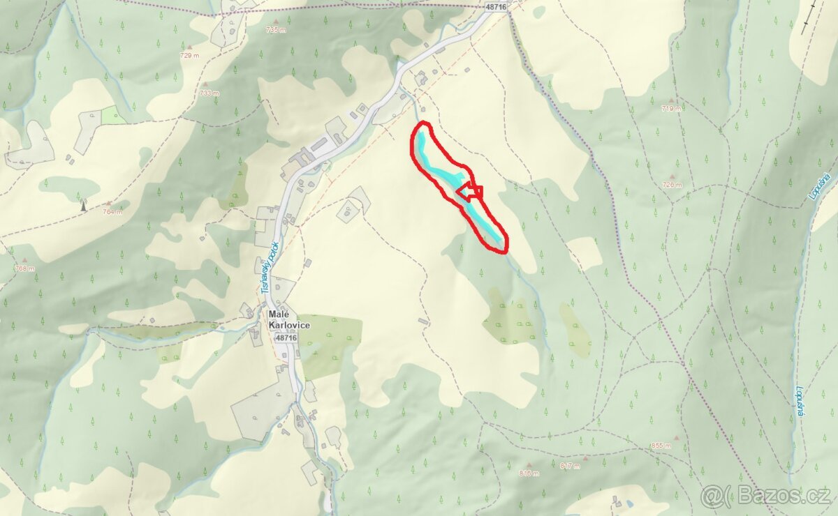 Prodej lesního pozemku k.ú. Malé Karlovice