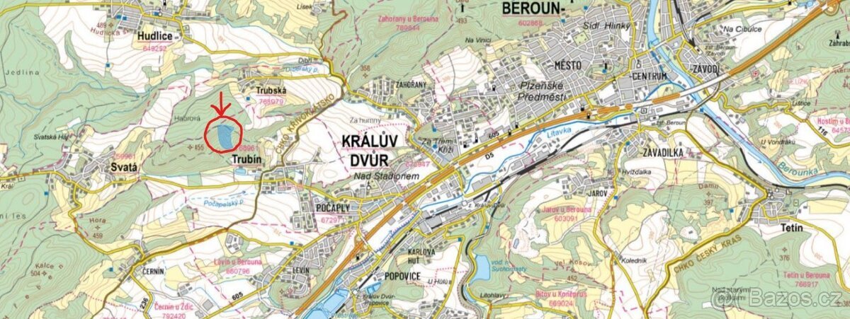 SLEVA 312 000 Kč 134 letý, 6 ha les, Křivoklátsko, 30 Kč/m2