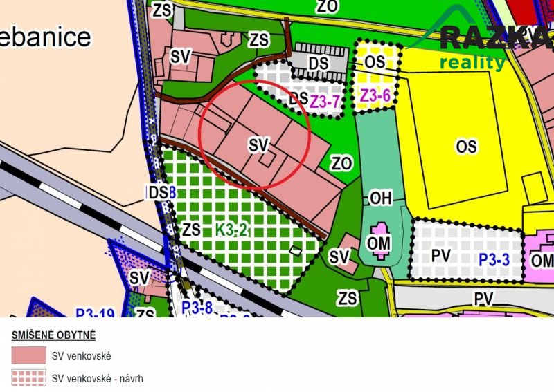 Stavební pozemek (1661 m2) Nebanice, okr. Cheb