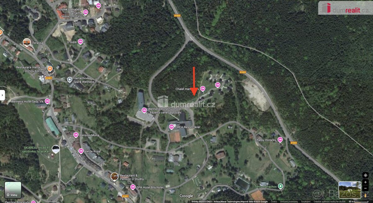prodej pozemku, 450m2, Harrachov
