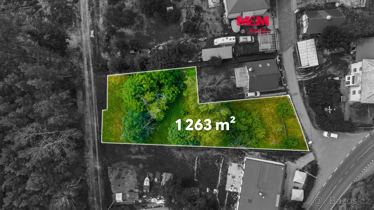 Prodej pozemku k bydlení, 1263 m², Ralsko - Hradčany