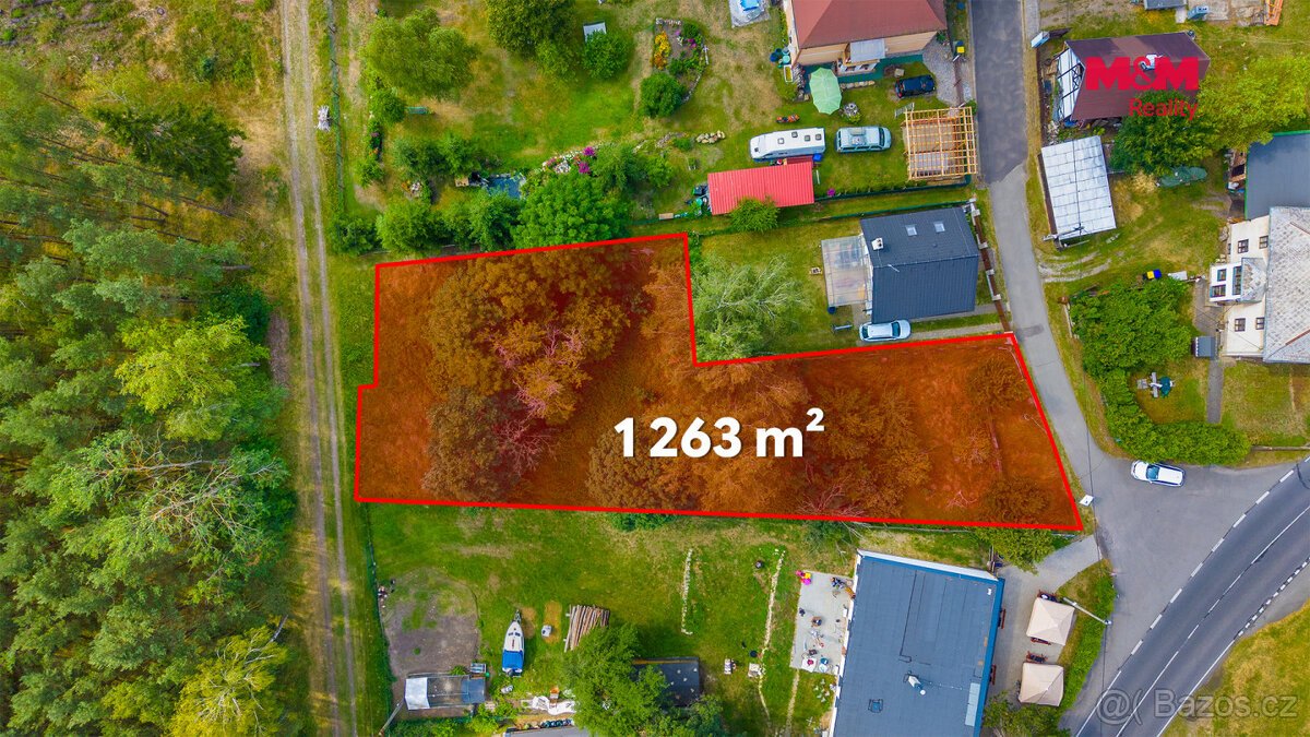 Prodej pozemku k bydlení, 1263 m², Ralsko - Hradčany