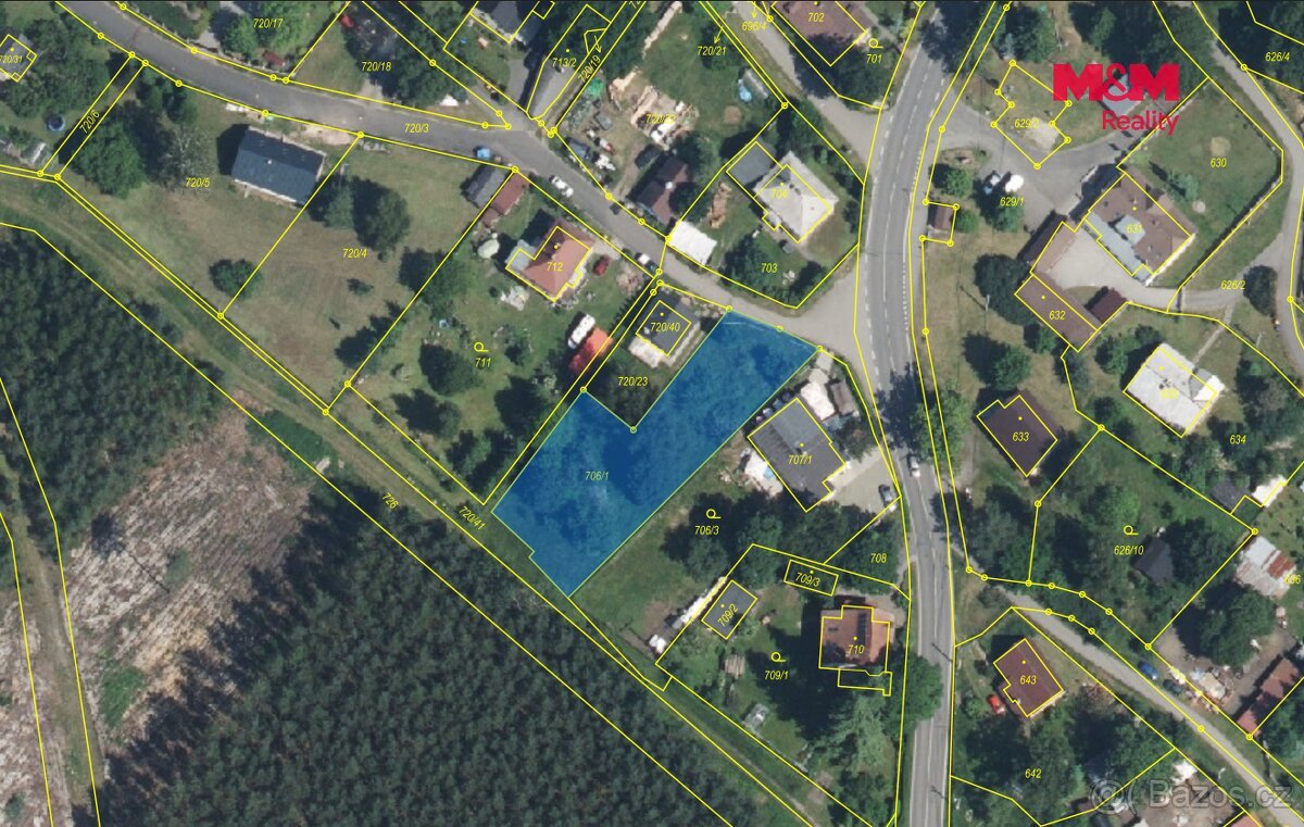Prodej pozemku k bydlení, 1263 m², Ralsko - Hradčany