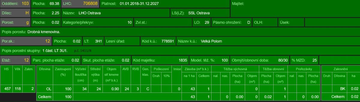 Prodej lesních pozemků v k.ú. Velká Polom (2)