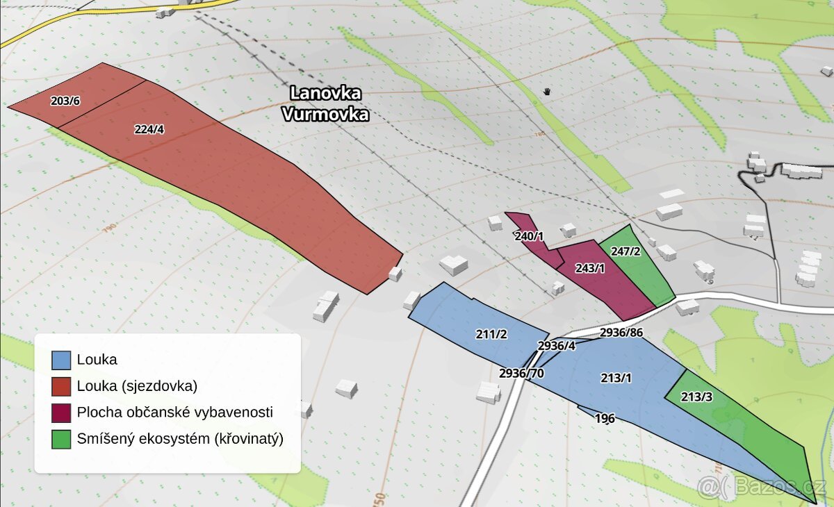 Soubor pozemků 5,87 ha – Vítkovice v Krkonoších