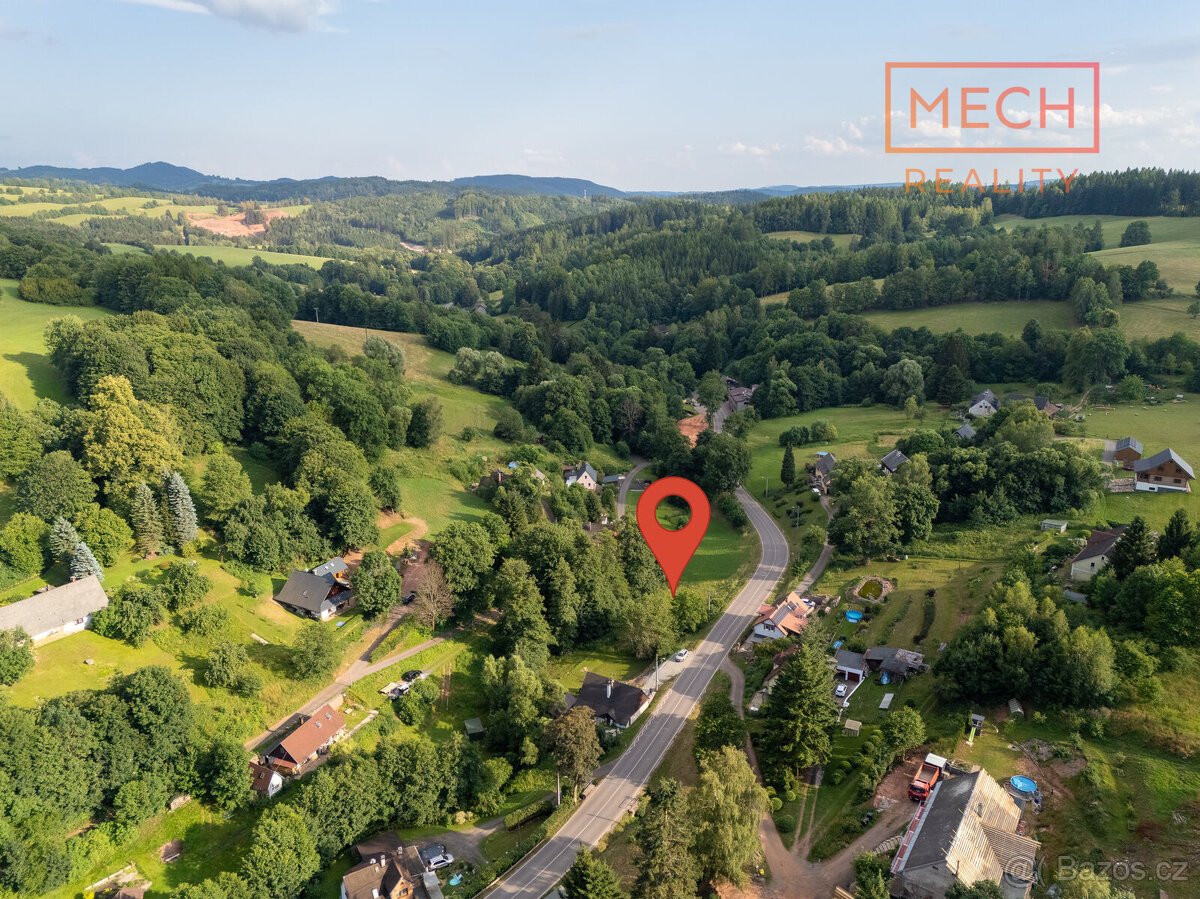 Stavební pozemek 1 500 m² ve Zlaté Olešnici u Trutnova