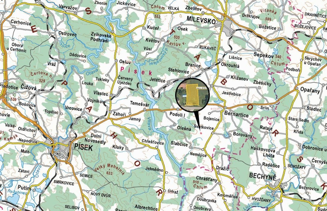 Zemědělská půda, prodej, Rakov, Bernartice, Písek