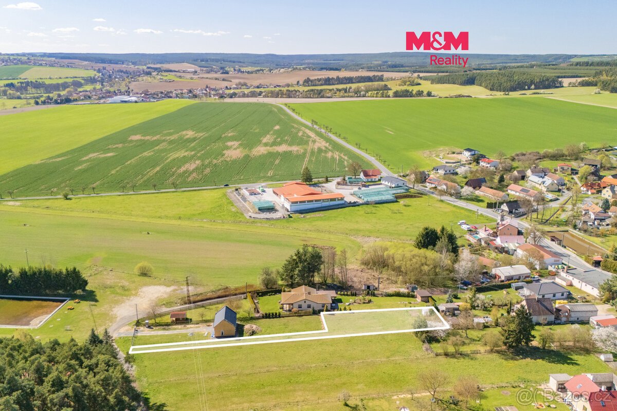 Prodej pozemku k bydlení, 1161 m², Mrtník