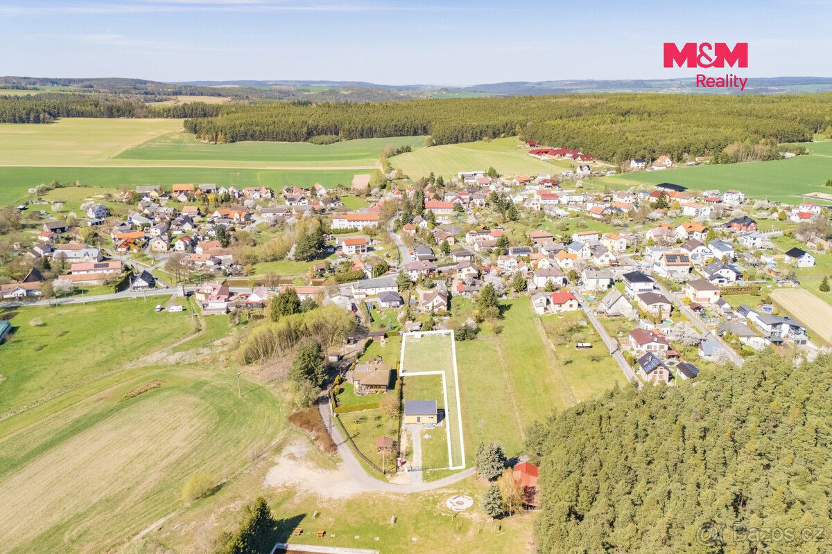 Prodej pozemku k bydlení, 1161 m², Mrtník
