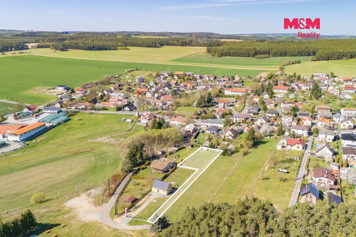 Prodej pozemku k bydlení, 1161 m², Mrtník