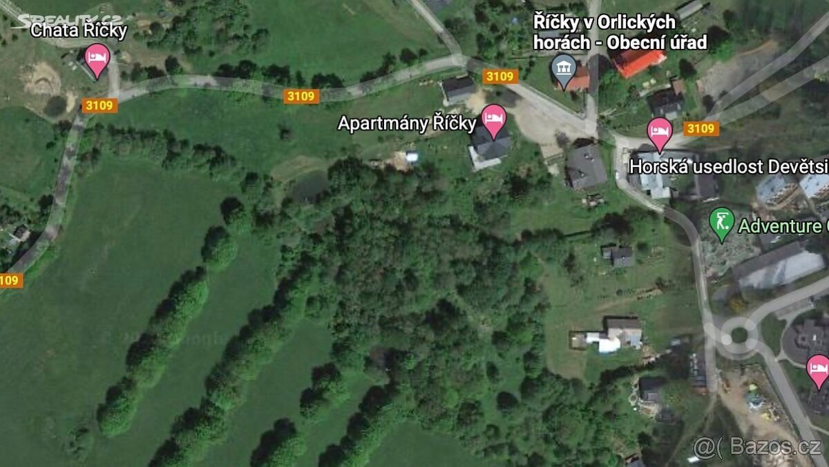 Stavební pozemek Říčky v Orlických horách 13380 m2