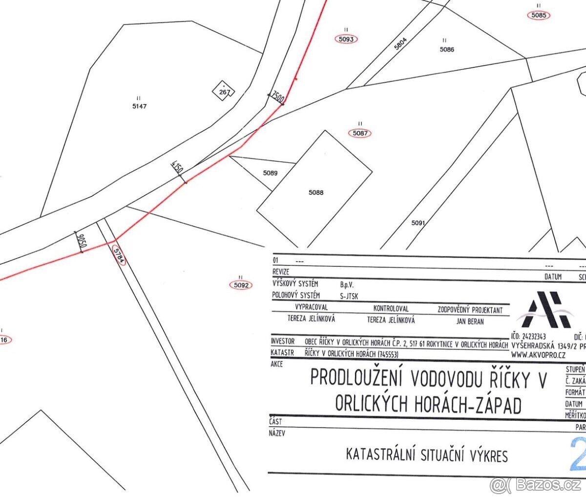 Stavební pozemek Říčky v Orlických horách 13380 m2