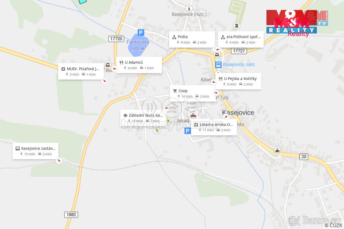 Prodej pozemku k bydlení, 1234 m², Kasejovice