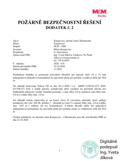 Prodej pozemku k bydlení, 1234 m², Kasejovice