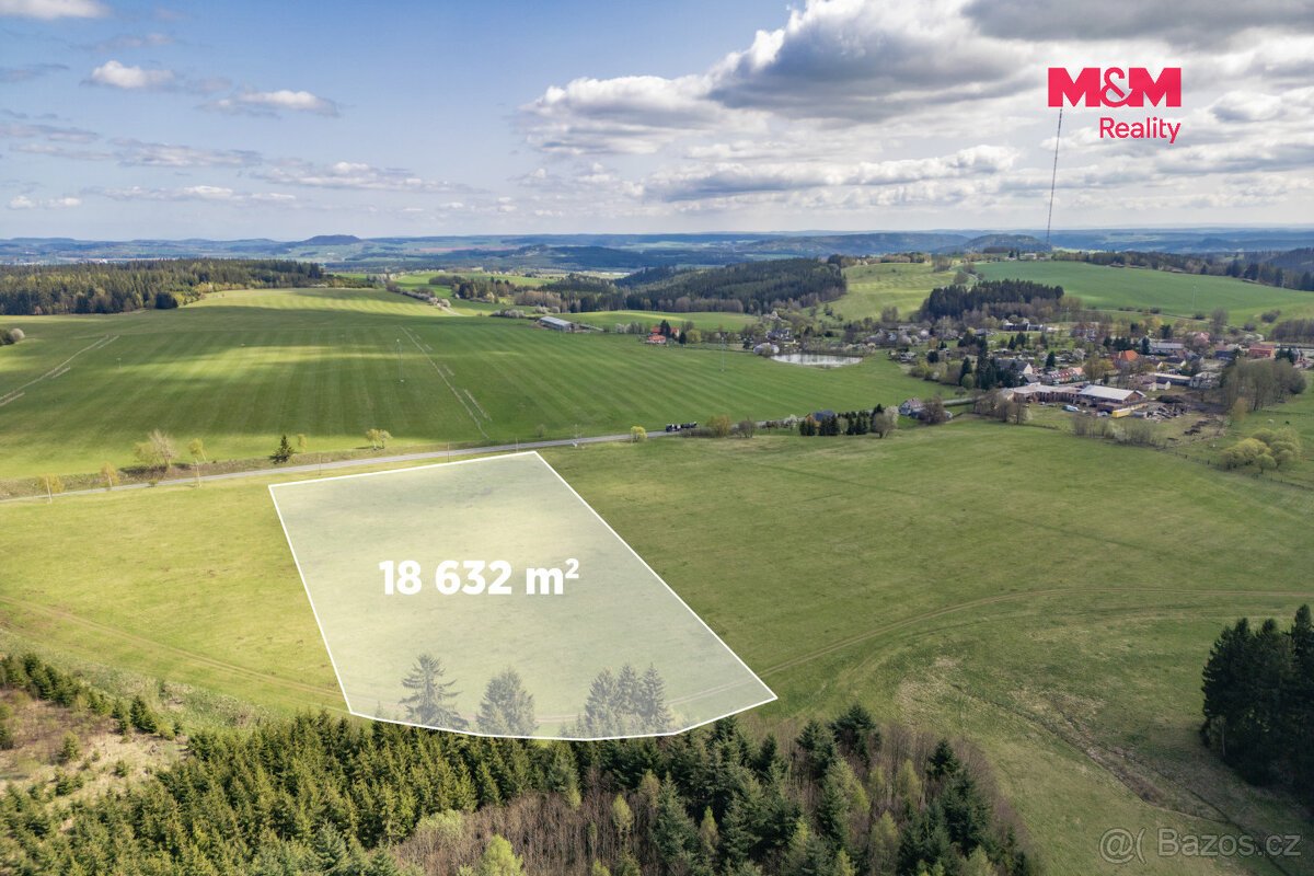 Prodej pozemků, 69439 m², Bezvěrov