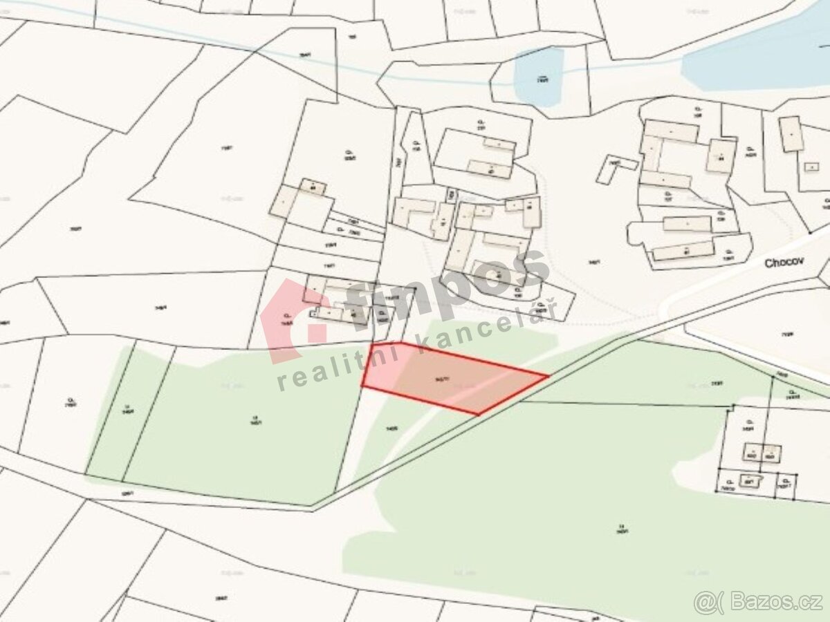 Prodej nádherné stavební parcely s výhledem 1702 m2, 3km od 